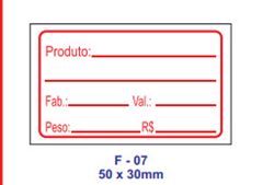 ETIQUETA F7 Nº09 50X30MM 660UN