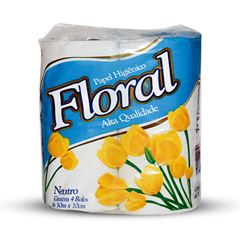 PAPEL HIG FLORAL 30MT NEUTRO 4UN