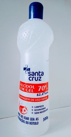 ALCOOL EM GEL 70 SANTA CRUZ 500G