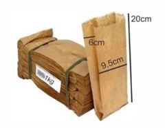 SACO DE PAPEL 1KG CEREAIS KRAFT 500UN