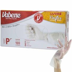 LUVA FLEX PEQ TRANS VABENE 100UN