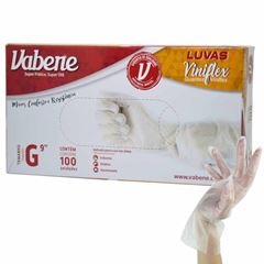 LUVA FLEX GDE TRANS VABENE 100UN