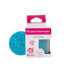 GLITTER P/ DECORACAO AZUL CLARO MAGO 10G