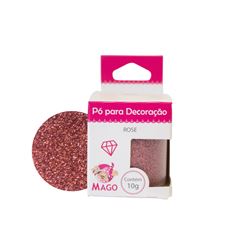GLITTER P/ DECORACAO ROSE MAGO 10G