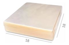 PAPEL CELOFANE 18X18 TRANSP 100UN