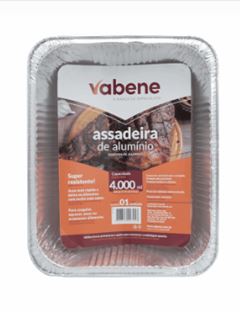 ASSADEIRA ALUMINIO RET S/TAMPA 4000ML