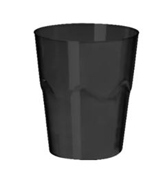 COPO MINI DOCE STRAW PRETO 10UN 25ML