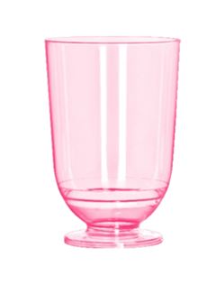 TACA LICOR STRAW ROSA NEON 50ML 10UN