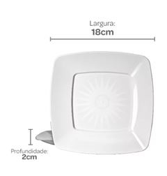 PRATO ACRI QUAD PR18 STRAW BRANCO 10UN