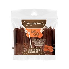 MEXEDOR CAFE 7,5CM MARROM STRAW 500UN
