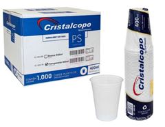 COPO 400ML TRANSP CRISTALCOPO 50UN