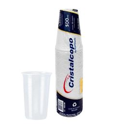 COPO 500ML TRANSP CRISTALCOPO 50UN