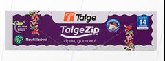 SACO ZIP 1400ML FECHO DUPLO TALGE 14UN