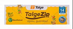 SACO ZIP 1400ML FECHO SLIDER TALGE 14UN