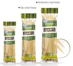 ESPETOS DE BAMBU INOVEN 30CM 50UN