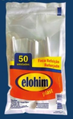 FACA REFORÇADA ELOHIM BRANCA 50UN