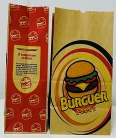 SACO DELIVERY BURGUER Nº4 IMPRESSO 50UN