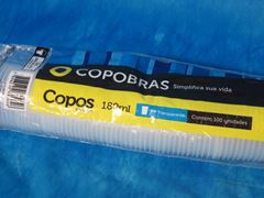COPO 180ML PS TRANS COPOBRAS 100UN