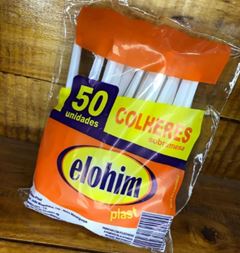 COLHER SOBR ELOHIM BRANCA 50UN