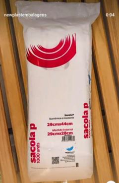 SACOLA 29X44 P NEWPLAST 100UN