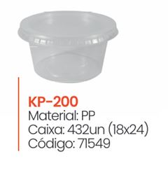 KIT POTE PP 200ML TOTALPLAST 24UN