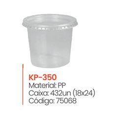 KIT POTE PP 350ML TOTALPLAST 24UN