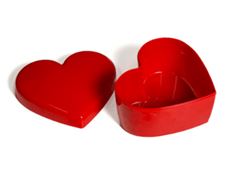 CAKE BOX CORACAO C/TAMPA VERMELHO 750ML