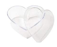 CAKE BOX CORACAO C/TAMPA TRANSP 750ML