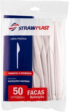 FACA REF BRANCA STRAW 50UN