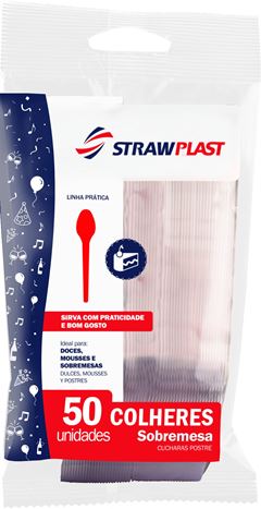 COLHER SOBR FESTA CSC621 CRIS STRAW 50UN