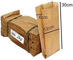 SACO DE PAPEL 2 KG CEREAIS KRAFT 100UN