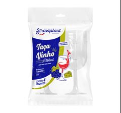 TACA VINHO STRAW C/4 260ML